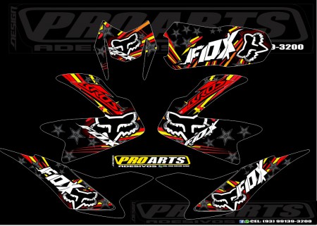ADESIVO PARA BROS 150 2013 FOX 06